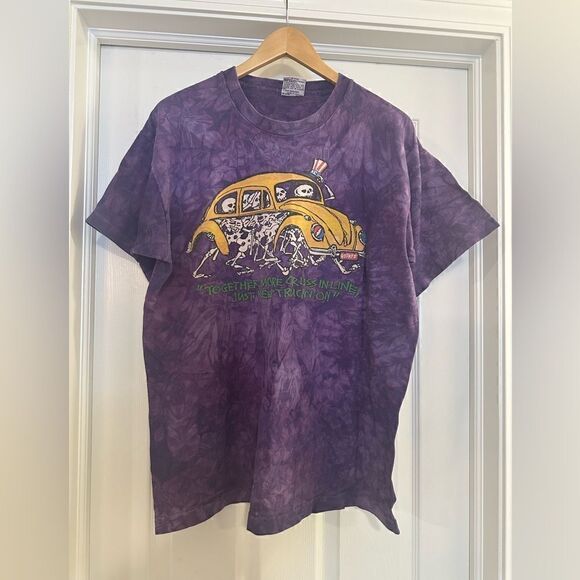 RARE Authentic VINTAGE 1994 Liquid Blue Grateful Dead Tie Dye Tee USA Cotton - Picture 1 of 6